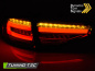 Preview: Voll LED Lightbar Design Rückleuchten für Audi A4 B8 (8K) Facelift Limousine 12-15 rot/klar mit dynamischem Blinker